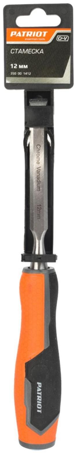 Стамеска PATRIOT, CrV, режущая часть 12 мм
