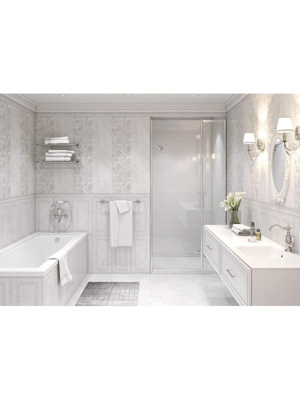 Плитка настенная Dallas светло-серый рельеф 298x598 (в упаковке 1,25 кв.м)