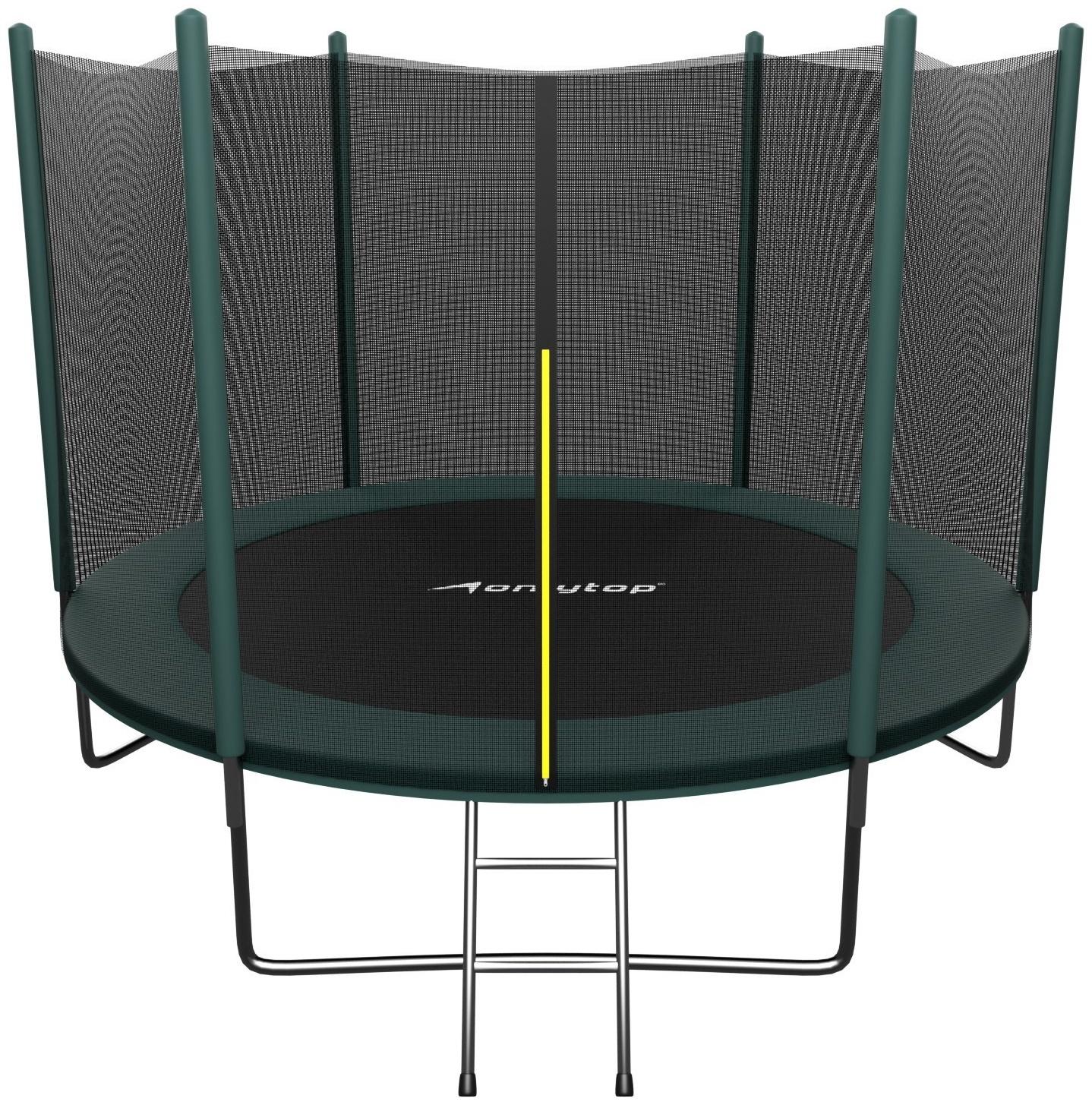 Батут ONLITOP, d=305 см, с лестницей, высота сетки 173/180 см, цвет зелёный