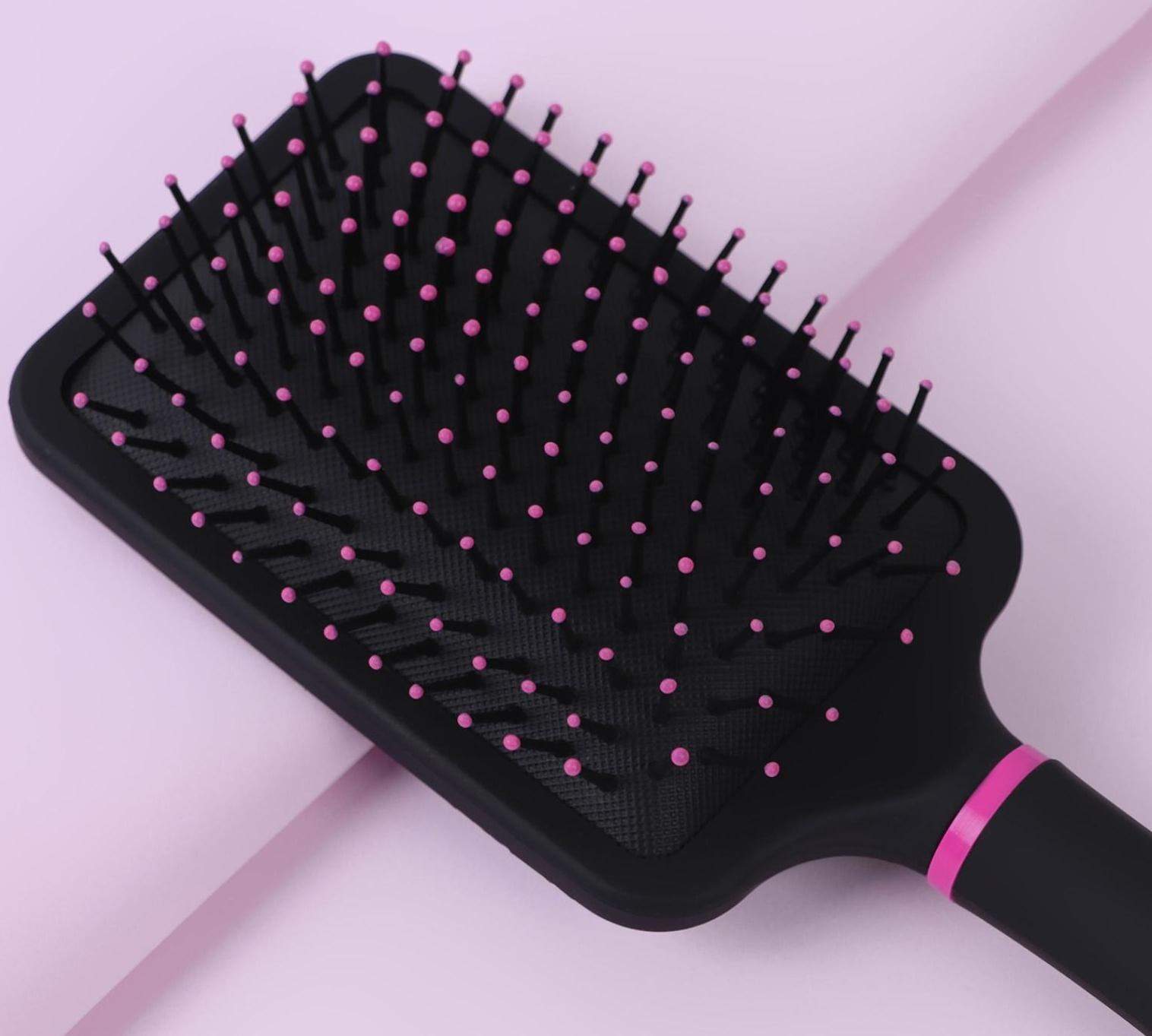 Расчёска массажная, широкая, 8 × 26 см, цвет МИКС