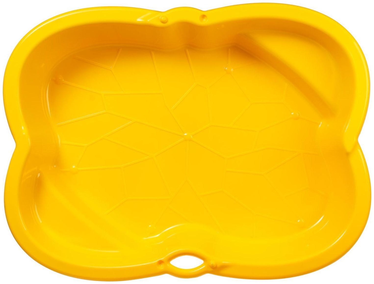 Песочница детская пластиковая, 94 × 70 × 19 см, жёлтая, «Синбад»