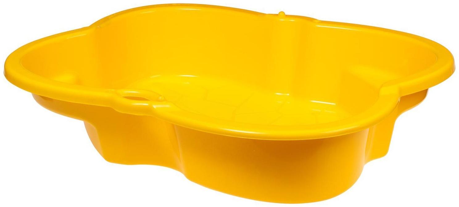 Песочница детская пластиковая, 94 × 70 × 19 см, жёлтая, «Синбад»