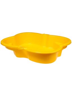 Песочница детская пластиковая, 94 × 70 × 19 см, жёлтая, «Синбад»