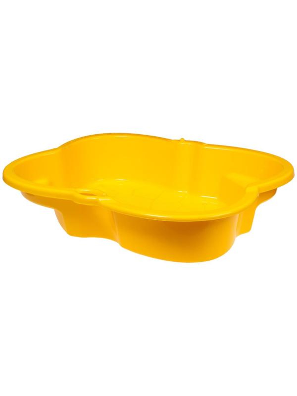 Песочница детская пластиковая, 94 × 70 × 19 см, жёлтая, «Синбад»