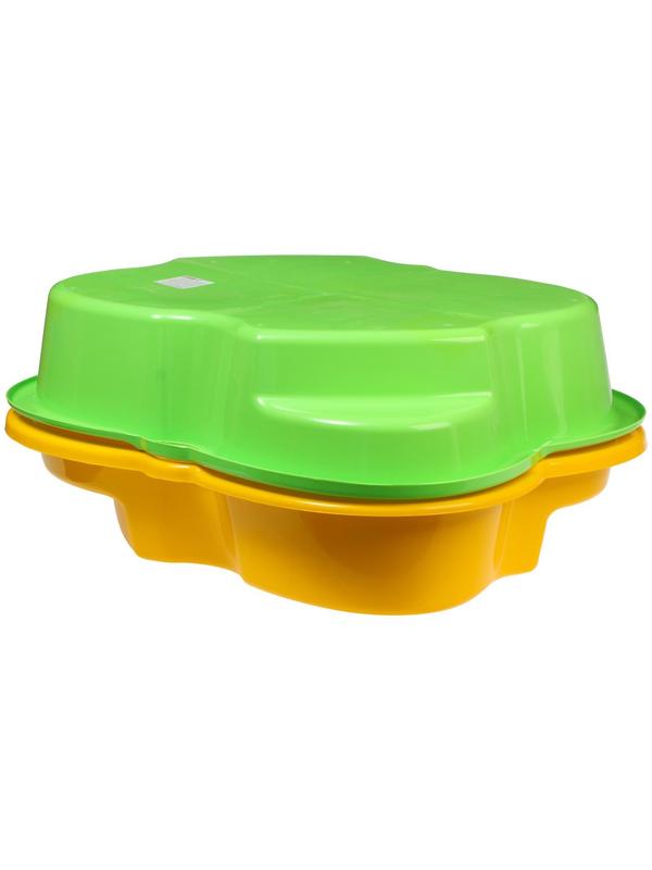 Песочница детская пластиковая, 94 × 70 × 19 см, жёлтая, «Синбад»