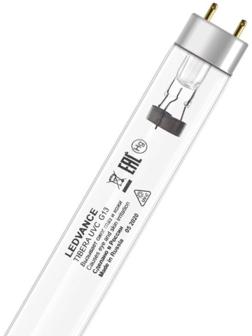 Лампа бактерицидная TIBERA LEDVANCE, Т8, G13, 15 Вт, ультрафиолетовая