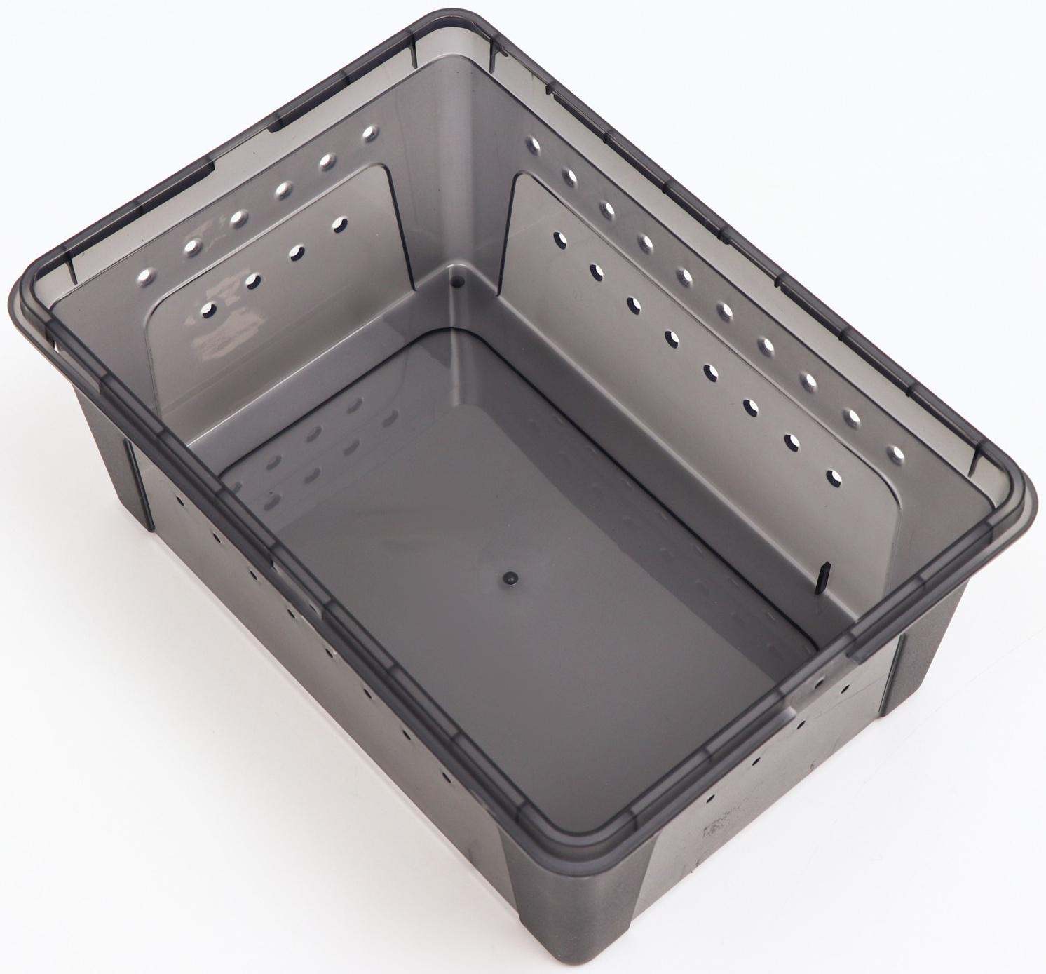 Переноска - отсадник для рептилий, 26 х 17,5 х 11,5 см, черная