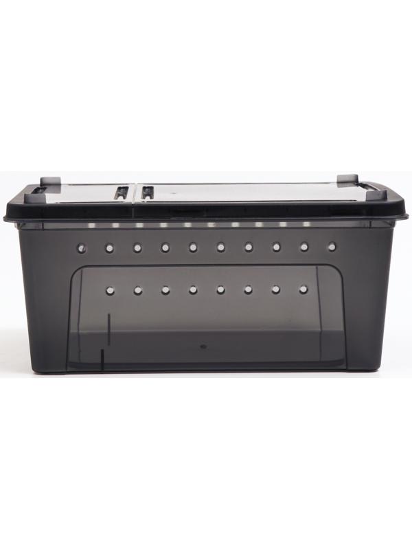 Переноска - отсадник для рептилий, 26 х 17,5 х 11,5 см, черная