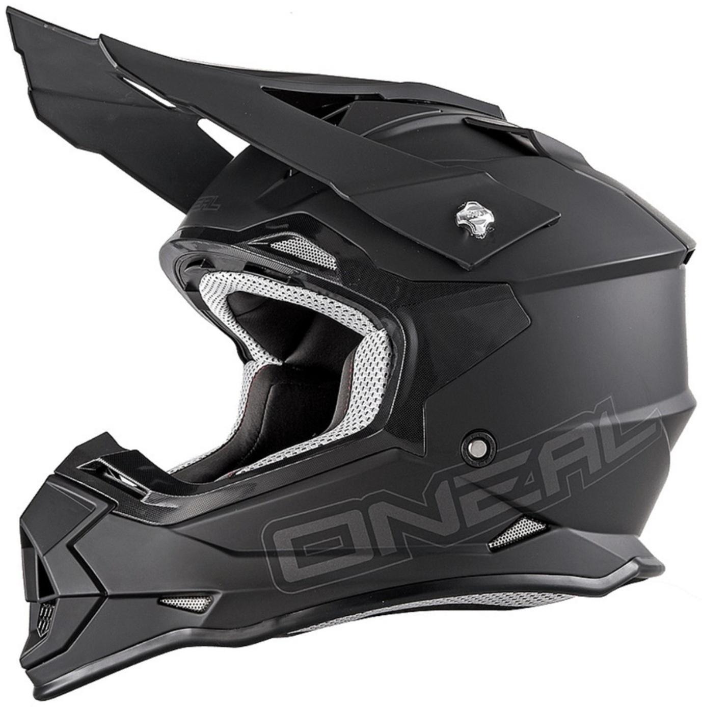 Шлем кроссовый O'NEAL 2Series Flat, размер S, чёрный