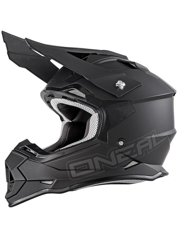 Шлем кроссовый O'NEAL 2Series Flat, размер S, чёрный