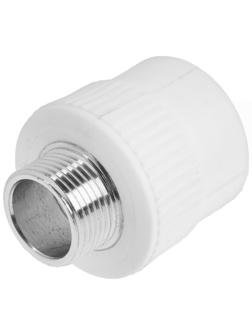Муфта комбинированная ZEIN, полипропиленовая, наружная резьба, d=32 мм х 3/4