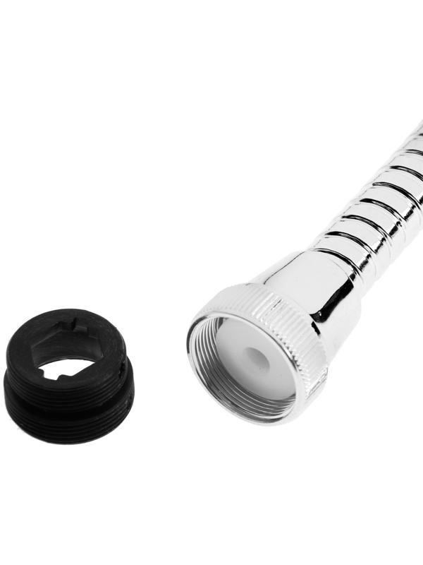 Аэратор ZEIN, регулировка потока, на гибком шланге, 170 мм, 3 режима, пластик, белый