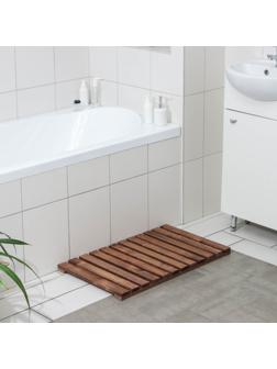 Решётка в ванную комнату под ноги, 70×42×3 см, с покрытием