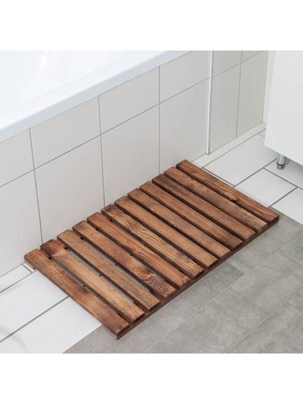 Решётка в ванную комнату под ноги, 70×42×3 см, с покрытием