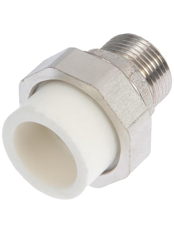 Муфта комбинированная ZEIN, полипропиленовая, американка, наружная резьба, d=25 мм х 3/4