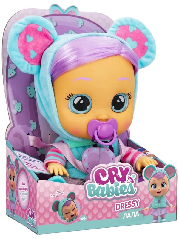 Кукла интерактивная плачущая «Лала Dressy», Край Бебис, 30 см
