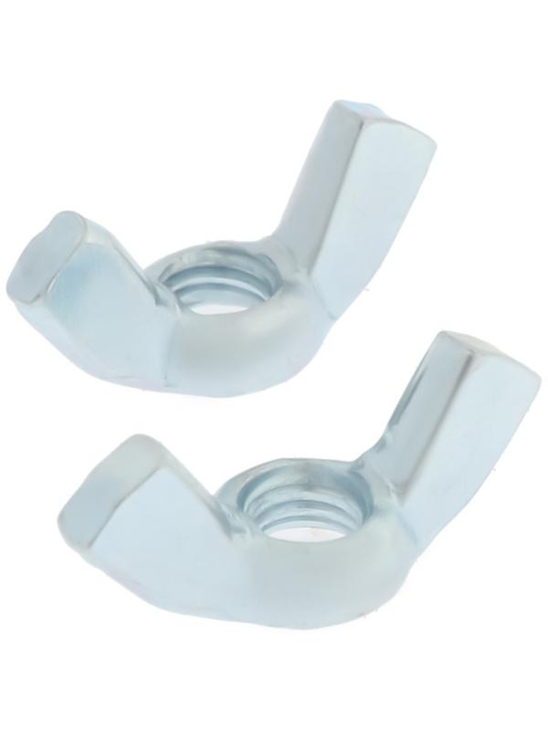 Гайка барашковая, ТУНДРА, DIN315 М6 белый цинк 100 шт