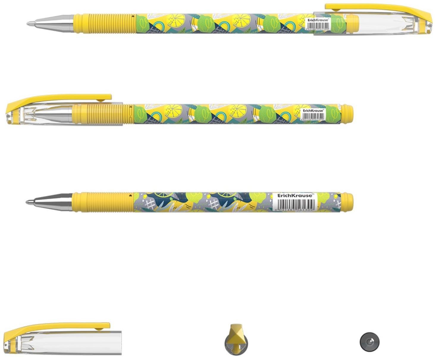 Ручка шариковая ErichKrause ColorTouch Lime, узел 0,7мм, цвет чернил синий