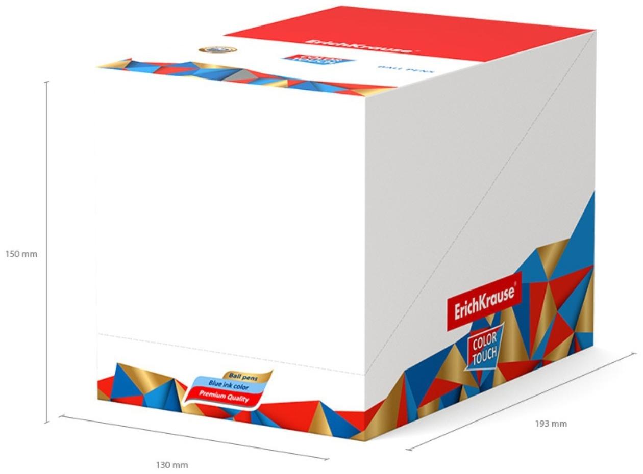 Ручка шариковая ErichKrause ColorTouch Lime, узел 0,7мм, цвет чернил синий