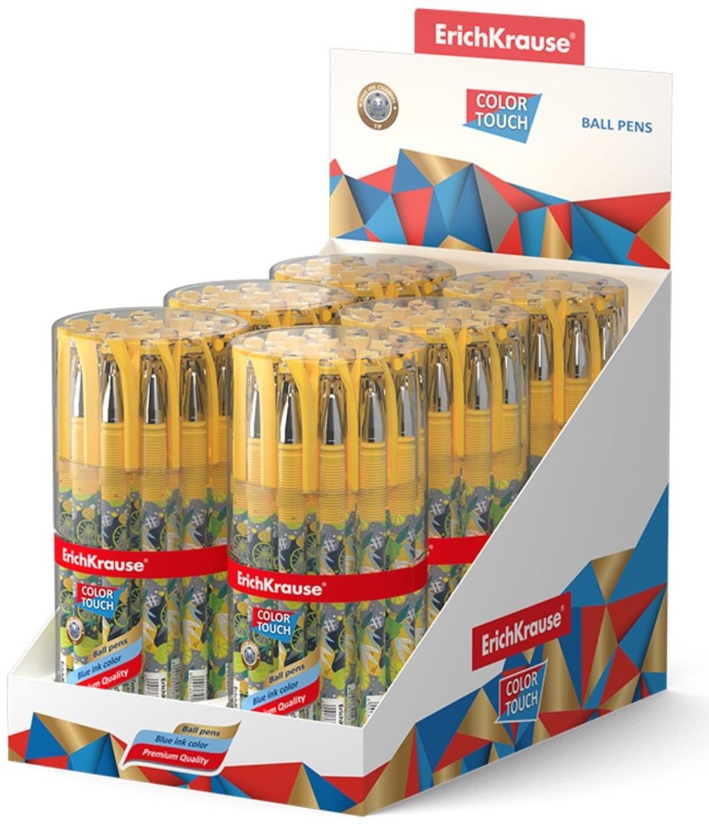 Ручка шариковая ErichKrause ColorTouch Lime, узел 0,7мм, цвет чернил синий