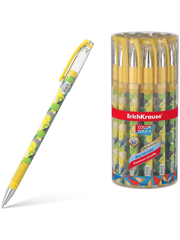 Ручка шариковая ErichKrause ColorTouch Lime, узел 0,7мм, цвет чернил синий