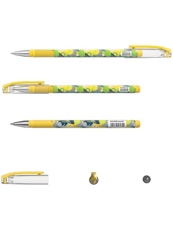 Ручка шариковая ErichKrause ColorTouch Lime, узел 0,7мм, цвет чернил синий