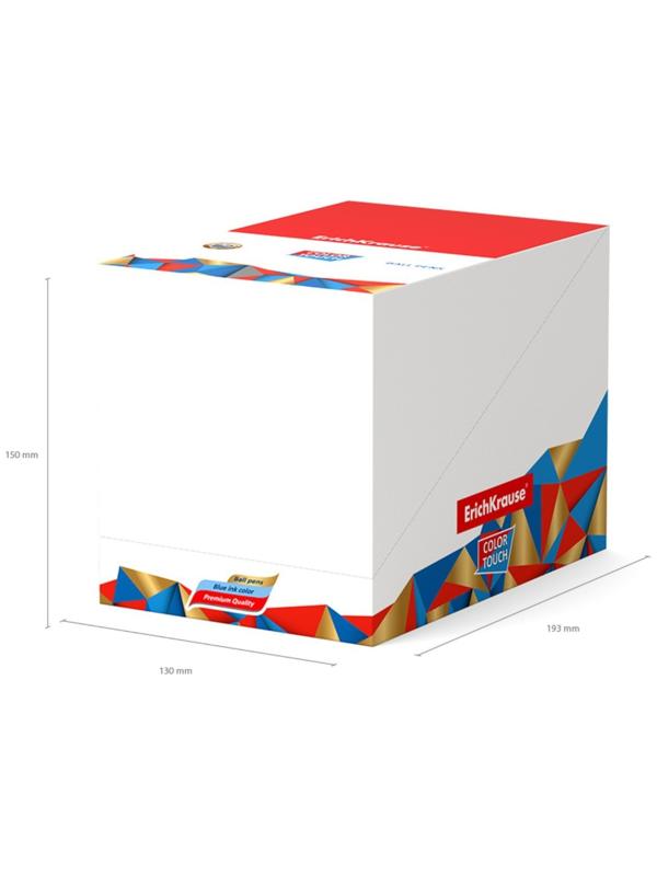 Ручка шариковая ErichKrause ColorTouch Lime, узел 0,7мм, цвет чернил синий