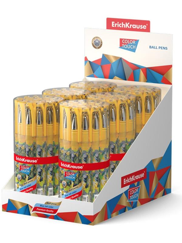 Ручка шариковая ErichKrause ColorTouch Lime, узел 0,7мм, цвет чернил синий