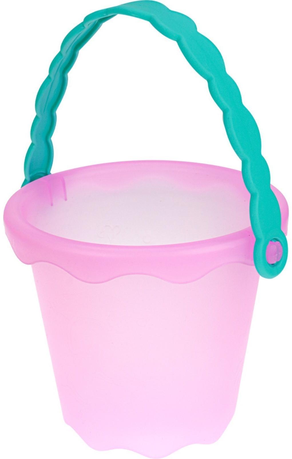 Песочный набор «Лето»: ведро, лопатка, грабли, формочка, в сетке