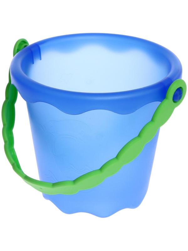 Песочный набор «Лето»: ведро, лопатка, грабли, формочка, в сетке