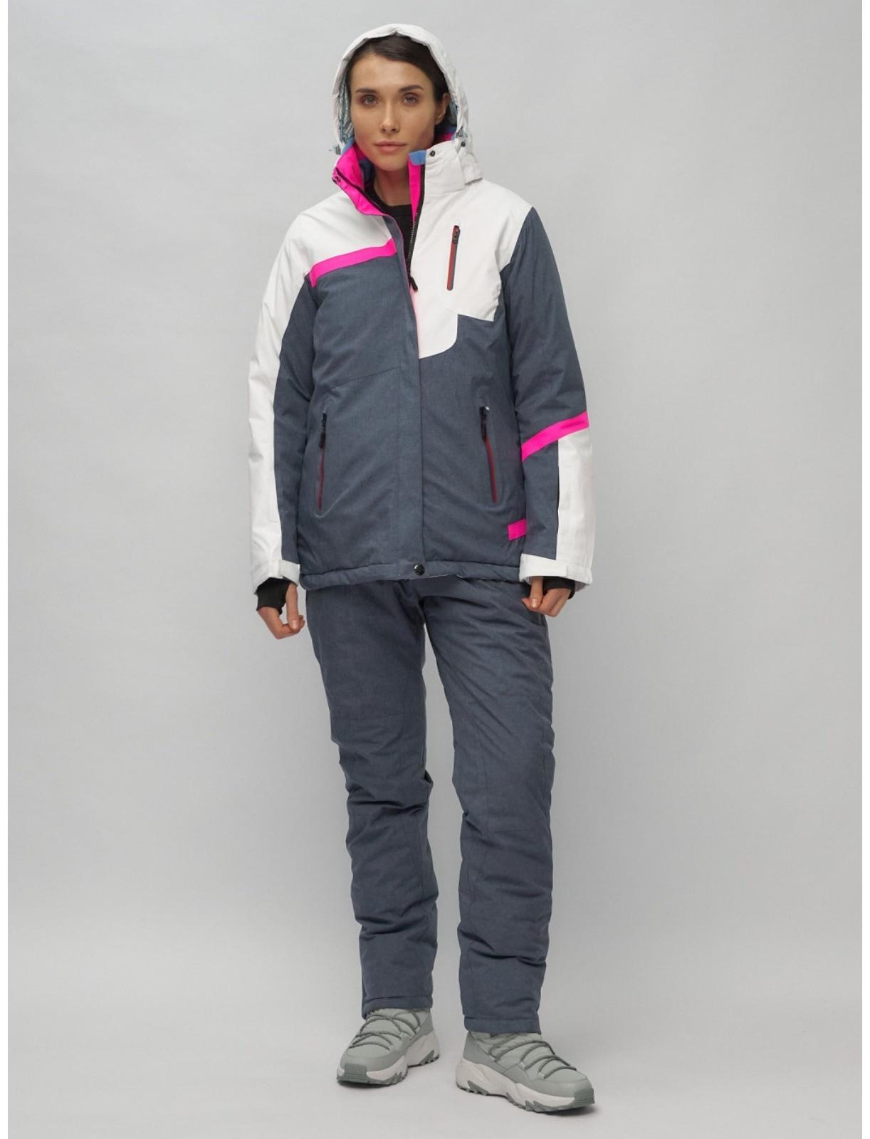 Костюм горнолыжный женский, размер 42, цвет белый