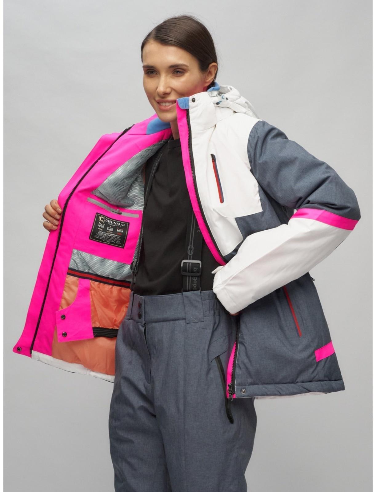 Костюм горнолыжный женский, размер 42, цвет белый