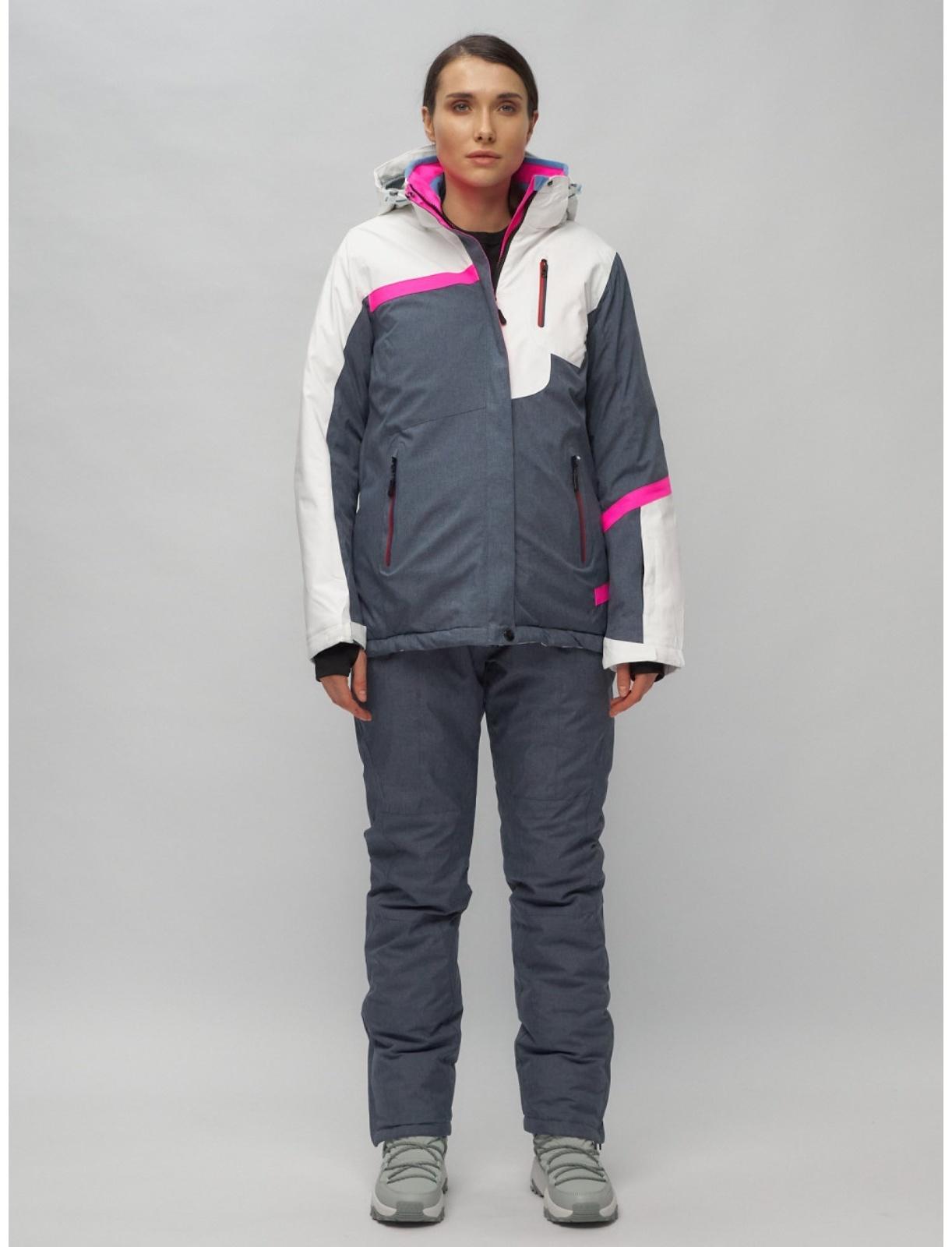 Костюм горнолыжный женский, размер 42, цвет белый