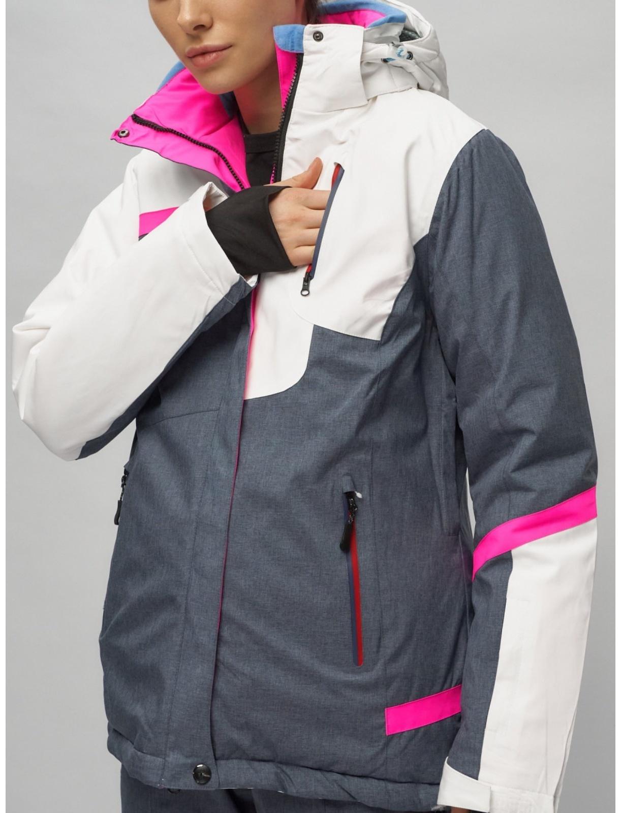 Костюм горнолыжный женский, размер 42, цвет белый