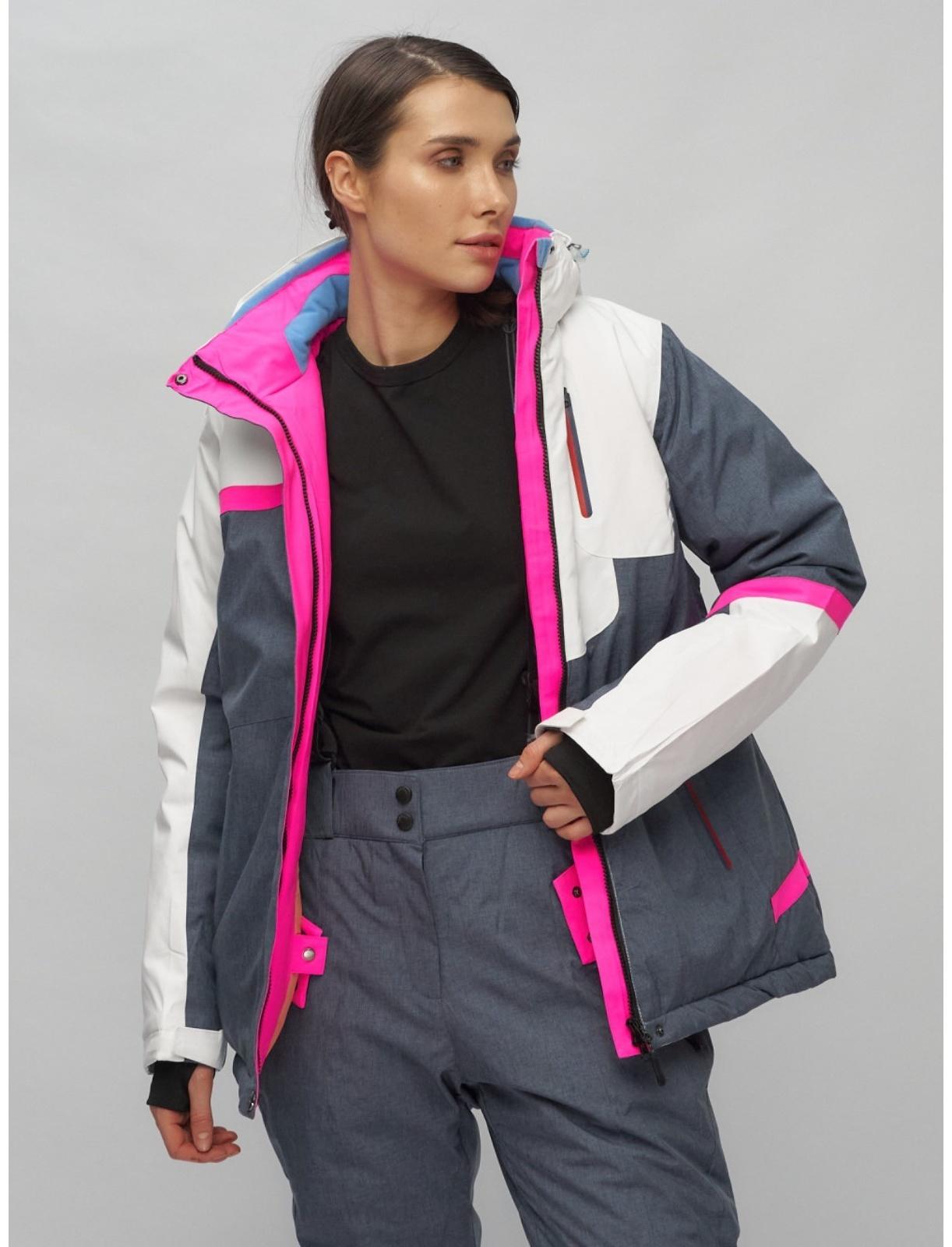 Костюм горнолыжный женский, размер 42, цвет белый