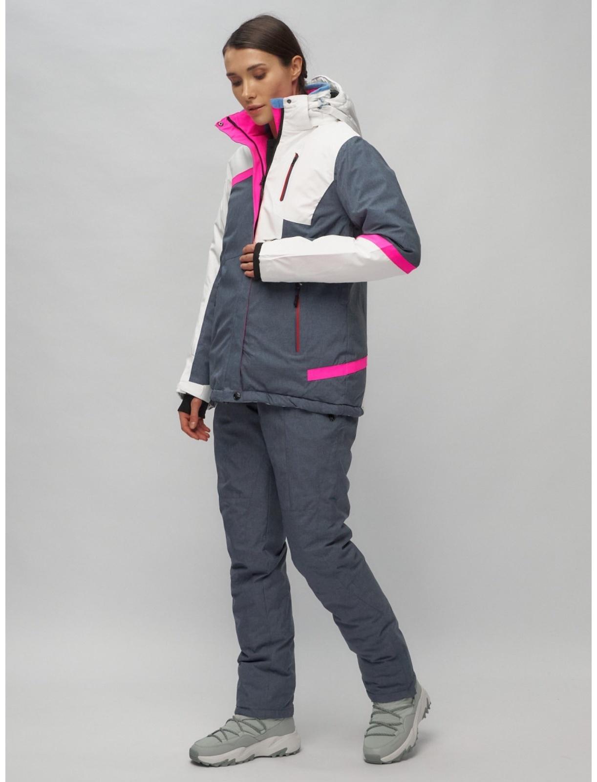 Костюм горнолыжный женский, размер 42, цвет белый