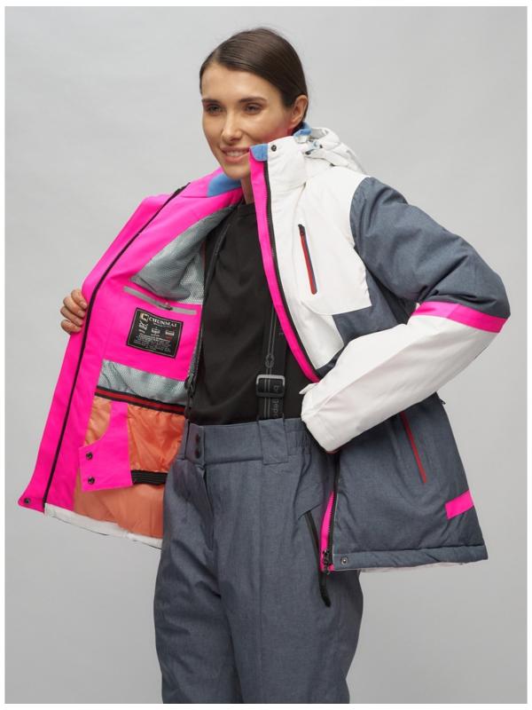 Костюм горнолыжный женский, размер 42, цвет белый