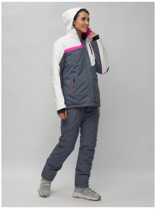 Костюм горнолыжный женский, размер 42, цвет белый