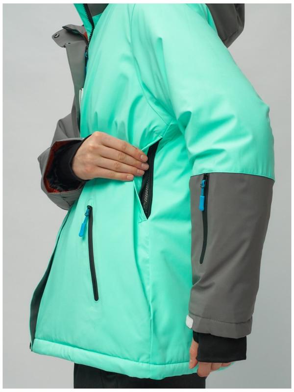 Костюм горнолыжный женский, размер 54, цвет бирюзовый