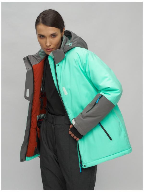 Костюм горнолыжный женский, размер 54, цвет бирюзовый