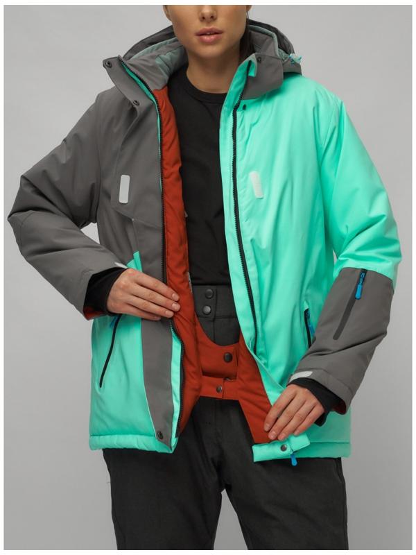 Костюм горнолыжный женский, размер 54, цвет бирюзовый