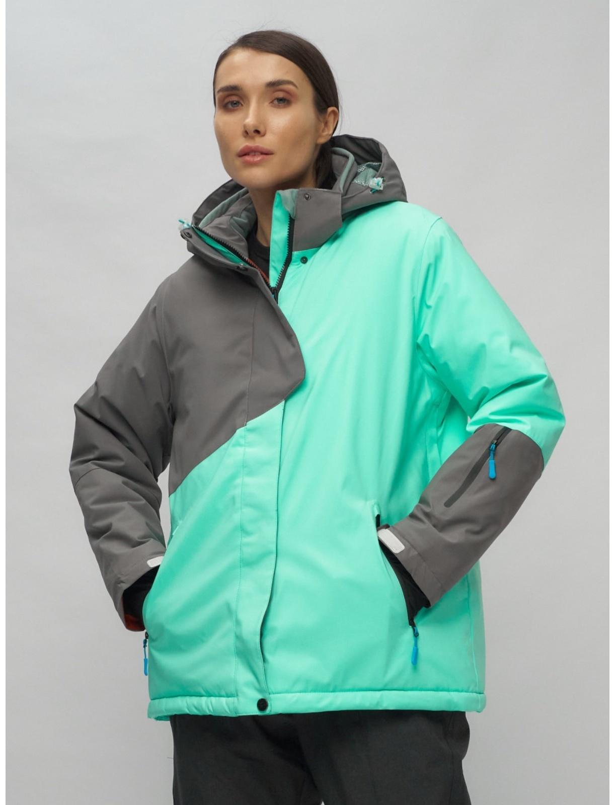 Костюм горнолыжный женский, размер 56, цвет бирюзовый