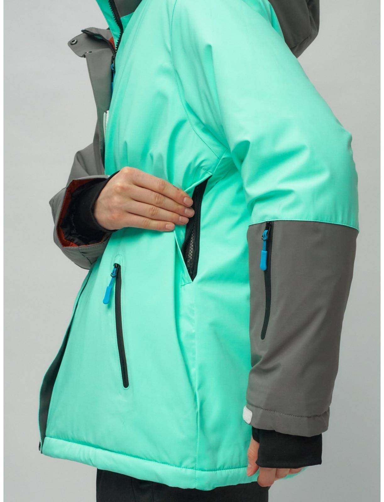 Костюм горнолыжный женский, размер 56, цвет бирюзовый