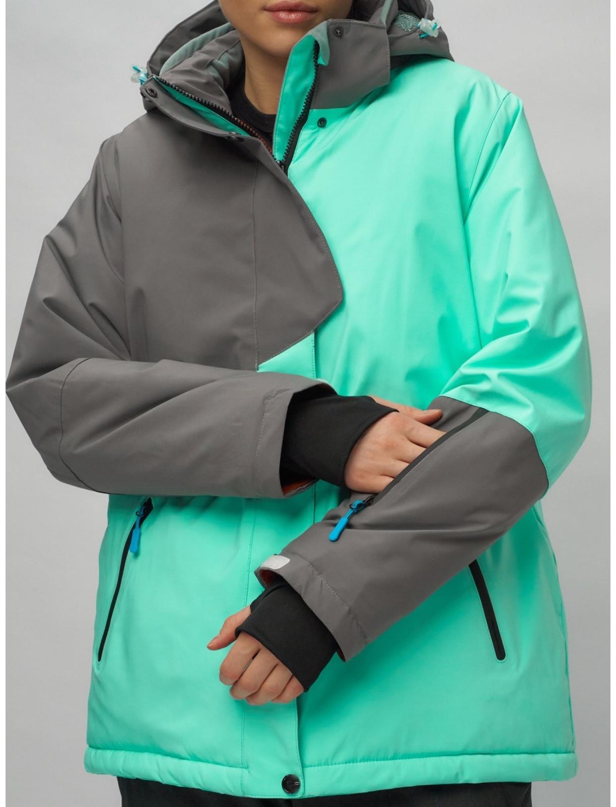 Костюм горнолыжный женский, размер 56, цвет бирюзовый