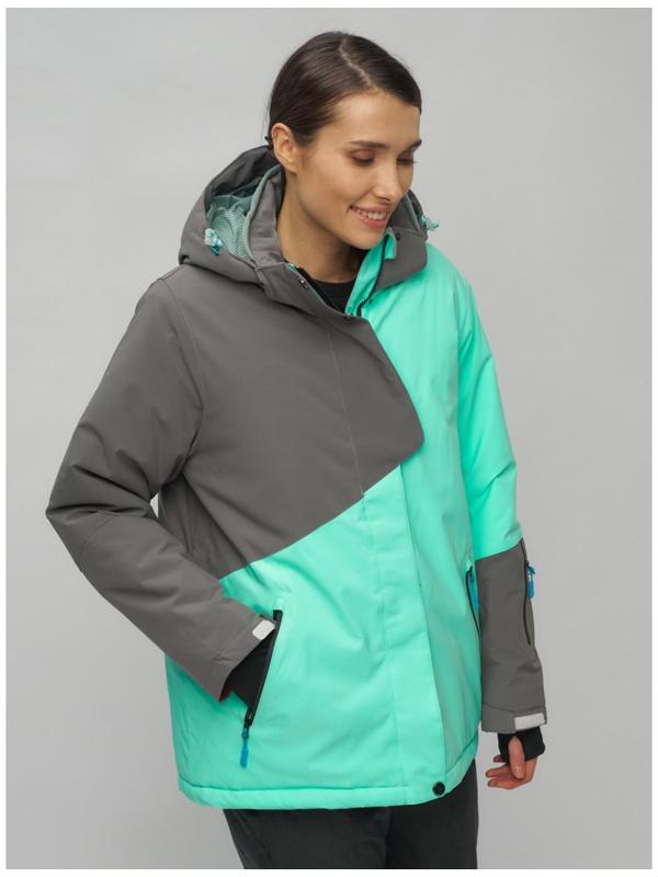 Костюм горнолыжный женский, размер 56, цвет бирюзовый