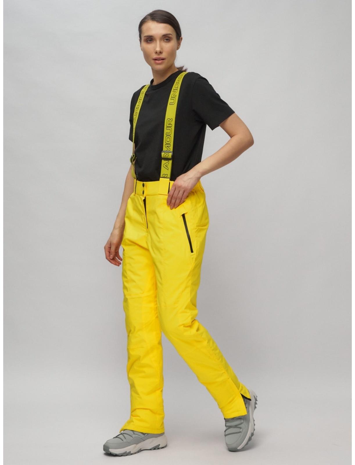 Костюм горнолыжный женский, размер 50, цвет жёлтый
