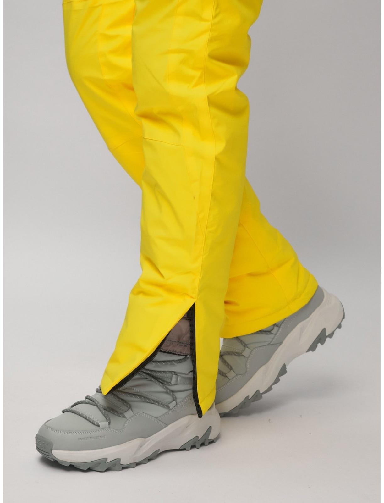 Костюм горнолыжный женский, размер 50, цвет жёлтый