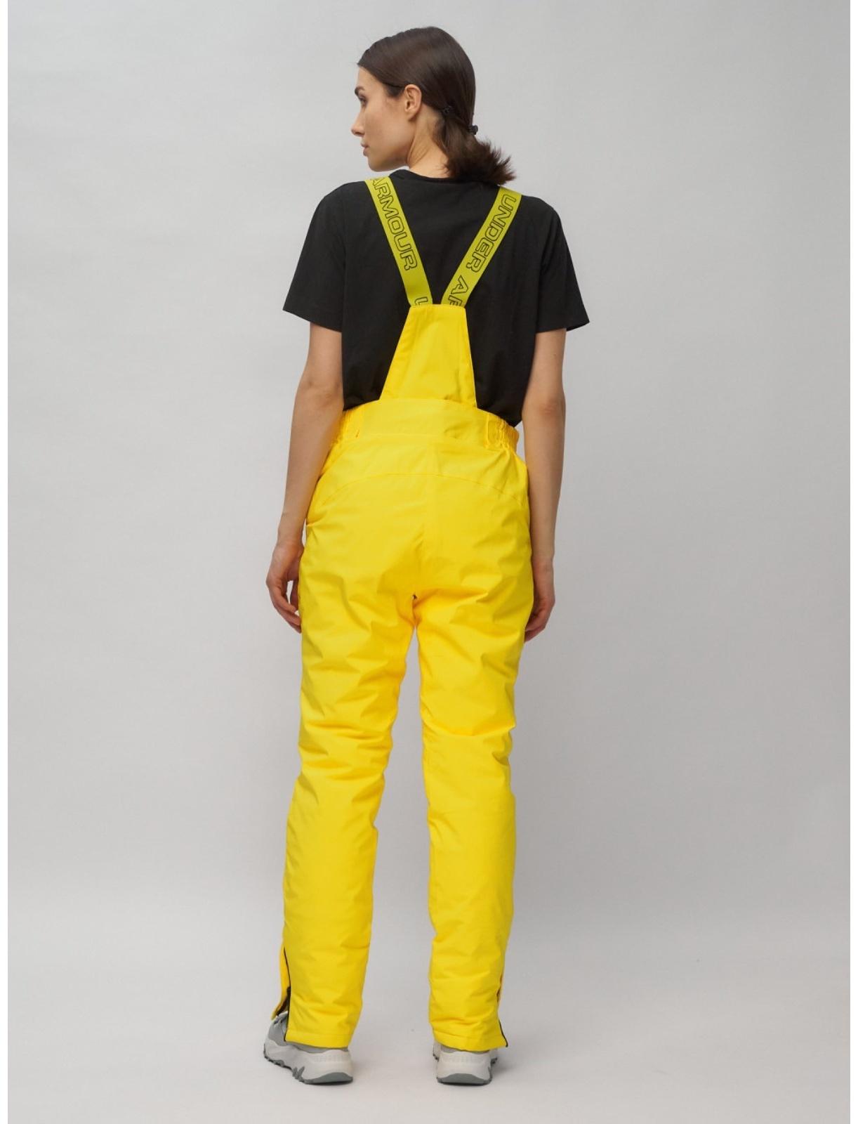 Костюм горнолыжный женский, размер 50, цвет жёлтый