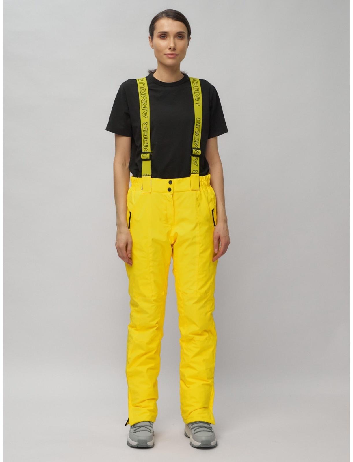 Костюм горнолыжный женский, размер 50, цвет жёлтый