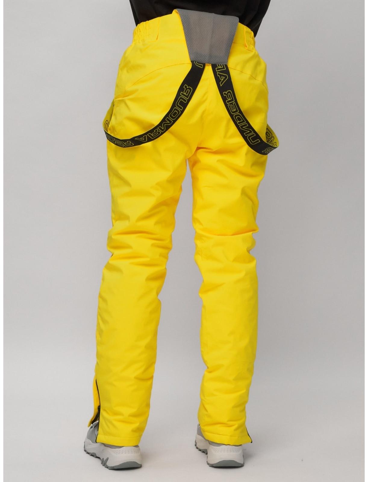 Костюм горнолыжный женский, размер 50, цвет жёлтый